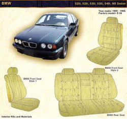 1989-1995 BMW 525i, 528i, 530i, 535i, 540i, M5 and Sedan Front Armrest Cover - Vinyl