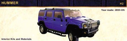 2003-ON HUMMER H2 Front Seat upholstery Kit - Vinyl