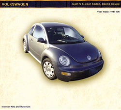 1987-ON VOLKSWAGEN Golf IV 5-Door Sedan, Beetle Coupe Front Seat upholstery Kit - Vinyl